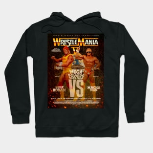 Hulk Hogan-v-Macho Man Wrestlemania5 artwork Hoodie